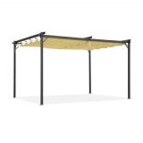 Garten Pergola Pavillon Terrassendach mit einstellbarem Stoffdach - Irda II 2,9x3,9m Grindi - 1
