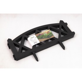 Rasenkante Gartenpalisade, schwarz 240x32,5 Satz mit 4 Stück - GOP 3 Grindi - 2