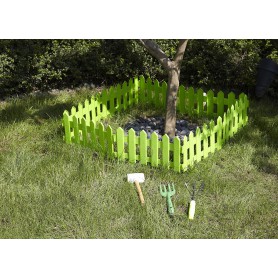 Rasenkante Gartenpalisade, grün 160x29,5 Satz mit 4 Stück - GOP 5 Grindi - 3