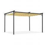 Garten Pergola Pavillon mit einstellbarem Stoffdach - Irda I 2,9x2,9m Grindi - 1
