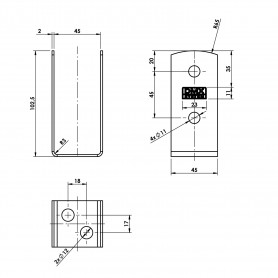 Stützenfuß Pfostenträger Pfostenanker - Feuerverzinkt - PSOL GRUNDLINE - 2