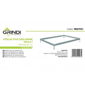 Aluminium Fundamentrahmen für das Viola I Gewächshaus Grindi - 5