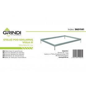 Aluminium Fundamentrahmen für das Viola III Gewächshaus Grindi - 5