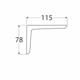 Stegkonsole, Regalhalter, Regalkonsole, Regalsystem - WSPP Weiss Velano - 2