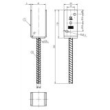 copy of Stützenfuß Pfostenträger Pfostenanker Feuerverzinkt - PS Typ U GRUNDLINE - 16