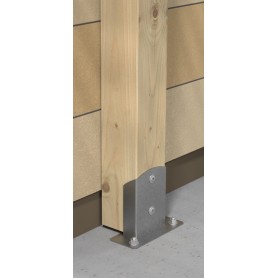 Stützenfuß Pfostenträger Pfostenanker - galvanisiert gelb - PSD GRUNDLINE - 19