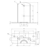 Stützenfuß Pfostenträger Pfostenanker - galvanisiert gelb - PSD GRUNDLINE - 3