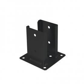 Dekorativ Stützenfuß Pfostenträger Pfostenanker - Schwarz - PSPD GRUNDLINE - 4