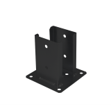 Dekorativ Stützenfuß Pfostenträger Pfostenanker - Schwarz - PSPD GRUNDLINE - 4