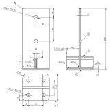 Stützenfuß Pfostenträger Pfostenanker - galvanisiert gelb - PUW GRUNDLINE - 3