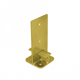 Stützenfuß Pfostenträger Pfostenanker - galvanisiert gelb - PUW GRUNDLINE - 4