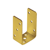 Aufschraubhülse Bodenhülse Pfostenträger Stützenfuß - PSO galvanisiert gelb GRUNDLINE - 1