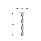 Stützenfuß Pfostenträger Pfostenanker Zink galvanisiert silbern - PPS GRUNDLINE - 2