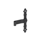 Ladenband Torband Dekoratives Rahmenscharnier schwarz - ZRO DMX - 1