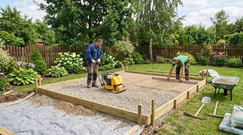 Wie bereitet man den Untergrund für ein Gartenhaus vor?